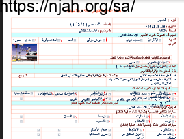 بطاقة التخطيط اليومي الانضباط الذاتي جزء (2) تربية مهنية ثانوي