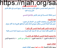 ملخص اختبار الفترة3 علوم خامس ابتدائي الفصل الثاني