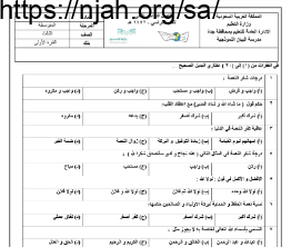 بنك أسئلة توحيد ثالث متوسط فصل ثاني