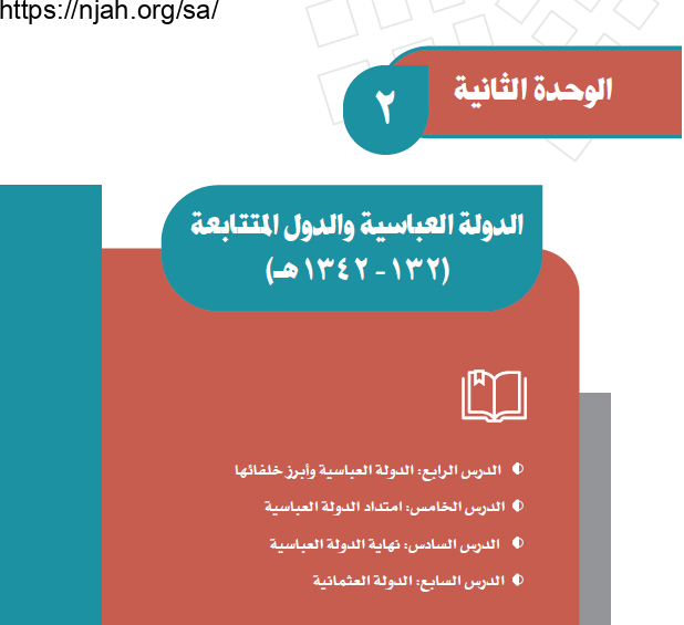 حل الوحدة الثانية الدولة العباسية والدول المتتابعة دراسات اجتماعية ثاني متوسط