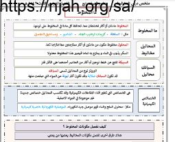 ملخص درس المخاليط نموذج (2) علوم رابع ابتدائي الفصل الثالث