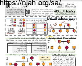 ورقة عمل مخطط السلالة مقرر أحياء 3 أ. فيصل الجمعان