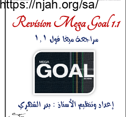 Revision Mega Goal 1.1