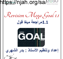 Revision Mega Goal 1.1